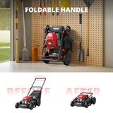 AMERISUN 21" Steel Deck Gas Lawn Mower, Heavy-Duty 3-in-1 Push Mower, 144cc 4-Stroke Engine