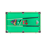 KICK Trilogy 55" 3-in-1 Multi Game Table (Brown) – Indoor Table Soccer, Foosball, Pool & Air Hockey Combo with Counterbalanced Men & Full Accessories