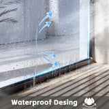 Shower Doors Glass Sliding,Semi-Frameless,1/4" Inch Sgcc Tempered Glass,Stainless Steel Pull Handle,Tempered Glass,Easy to Clean,Matte Black (Matte Black, 60" W x 72" H)