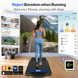 Foldable Treadmill with 10% Incline, 4 in 1 Compact Walking Pad Treadmill with Handle Bar for Home Small Spaces, 3.0HP Portable Quiet