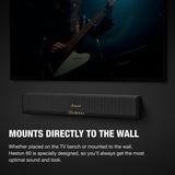 Marshall Heston 60 Soundbar - 5.1 Channel | Dolby Atmos Immersive Sound for TV, Movies, and Music | Bluetooth, WiFi, HDMI, 3.5 mm Aux Inputs - Black