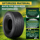 Wiltire 2 Pack 20x8.00-8 Lawn Mower Tire Tubeless,20x8x8 Lawn Tractor Riding Mower Turf Tire for Zero Turn Mowers,Garden Tractors, Golf Carts,and Farm Equipment,20x8-8 Tire, 4 Ply,965lbs Capacity