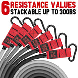 Heavy Resistance Bands for Working Out, 300lbs/360lb/420lb Exercise Bands Workout Bands with Handles, Door Anchor, Ankle Straps