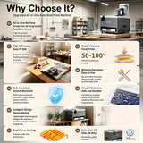 15x15in Motorized Auto Heat Press Machine