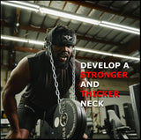 Vikingstrength Neck Harness Padded Strength Trainer- Premium Quality for Neck Curls and Training. Head Exerciser for Sports and Fitness, D ring + V-Strength Workout App VIKINGSTRENGTH