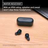 Truly Wireless in-Ear Bluetooth Earbud Headphones with up to 22-Hour Battery, Multipoint-Connection, Mic and IPX4 Water Resistance, White- New Sony