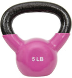Sunny Health & Fitness Sunny Vinyl Coated Kettlebell (5-Pound) Sunny Health & Fitness