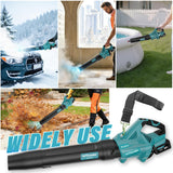 Leaf Blower Cordless, New Upgraded 1200W Brushless Motor Leaf Blower, 700CFM 200MPH with 3 Speed Modes, 160Mins Max Runtime, Handheld Electric Blower for Lawn Care, Yard, Dust & Snow (Blue)