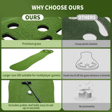 Wekin Indoor Putting Green,2x8ft Artificial Turf Putting Green with Adjustable Putter, 2 Balls, Perfect Golf Putting Game Mat for Home,Party,Office