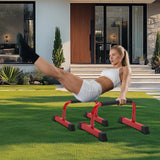 Push Up Bars: Sweat-resistant Parallettes Bar for Handstands L-sit & Dip, No Wobbling Strength Training Pushup Stands