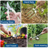 Garden Tool Set, Stainless Steel Gardening Kit, with Large Capacity Garden Tool Bag, Outdoor Hand Tools