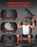 GarveeTech Home Gym Equipment, Workout Weight Machine with Pulley System