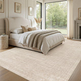 Nakagishi Neutral 12x15 Area Rugs for Living Room Washable, Beige