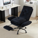 Criss Cross Office Chair with Flip-Up Armrests, High Back Executive Chair with Footrest & Wheels
