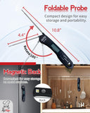 Instant Read Meat Thermometer, 1.2s Fast Read, ±1°F Accuracy, -58°F to 572°F, 4.4" Foldable Probe, 0 °C Calibration, Min/Max (Session)