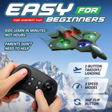 NUTTY TOYS RC Stunt Airplane for Kids & Adults - 3X Extended Battery Life, Top LED Jet Fighter 2026, Remote Control Plane Ages 8+, 360° Flip & Roll Drone, Best Easter Basket Stuffers & Boys Gifts Idea