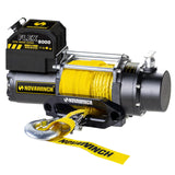 Novawinch Flex 8000 lb Electric Trailer Winch 12V - Synthetic Rope - Heavy Duty Power Tow for Boat Trailer, Marine and Utility Trailers - 8000 lb Capacity for Loading and Retrieval