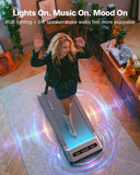 MERACH UltraWalk W60 Walking Pad Treadmill with 12% Auto Incline, Under Desk Walking Pad 400lb Capacity, Max 3.5HP Heavy Duty Walking Pad with Incline for Tall People with BT Speaker, RGB Light & APP
