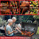 Kendane Barrel Charcoal Grill, Large Charcoal Grills with Side Shelf, Outdoor BBQ Grill,Perfect for Backyard Camping, Patio Parties and Picnics