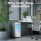 Air Choice Portable Air Conditioner, 10000 BTU Air Conditioner Portable for Room Up to 450 Sq.Ft, Remote Control, 24H Timer