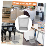Alipis Metal Garbage Bin Mesh Trash Can Square Wastebasket Open Top Waste Basket Bin Trash Can Garbage Cans for Under Desk Office Home Apartment Dorm Room Bedroom Mesh Rubbish can