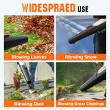 Litheli 20V Cordless Leaf Blower Battery Powered Leaf Blower, 2.0 Ah Battery Lightweight 2 Speed Mode Electric Blowers