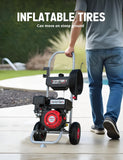 AMERISUN Gas Pressure Washer 3800 PSI and 2.5 GPM, 212CC, with Onboard Soap Tank, 10" Wheel, 5 Nozzle Set, for Cars/Fences/Homes/Patios/Furniture
