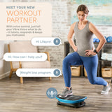 Lifepro Voice-Controlled Vertical Motion Vibration Plate for Lymphatic Drainage with Heat Therapy – Whole Body Curved Vibrating Platform