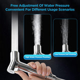 Handheld Bidet Sprayer for Toilet, Adjustable Pressure Feminine Wash - Stainless Steel Easy Install Hand Held Shattaf Spray Hose with Shut-Off Valve, Perfect as Diaper Sprayer, Postpartum Care