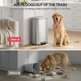 13 Gallon Trash Can (50L) and 1.6 Gallon (6L) Kitchen Trash Can Combo Set