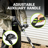 STEELITE 2x20V Battery Powered Tiller, 360 RPM Cordless Tiller, 9-inch Tilling Width and 7-inch Depth Portable Rotary Tiller, 400W Powerful Motor, Total 4.0Ah (2×2Ah) Battery & 1 Charger Included