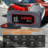 HPBS Car Battery Jump Starter, 5500A Peak Jump Starter Battery Pack for Up to All Gas and 10L Diesel Engines