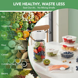 Electric Mason Jar Vacuum Sealer | 3 in 1 Vacuum Sealer for Mason Jars with 30 Lids (Wide/Reg)+5 Food Storage Bags,One-Tap Control,Mason Jar Sealer for Canning Pickling Meal Prep & Dry Goods