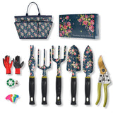Garden Tool Set, 25Pcs Heavy Duty Floral Garden Tools, Aluminum Rust-Proof Gardening Kit with Garden Shovel