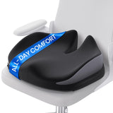 Benazcap Large Seat Cushion for Office Chair Memory Foam Coccyx Pain Relief Cushion Pillow for Back Support Non-Slip Seat Pad