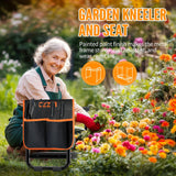 Garden Kneeler and Seat, Wider and Thicker Kneeling Pad Heavy Duty Gardening Stool with Gardening Tool Pouch and Bag