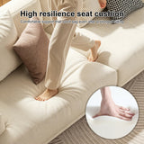 NessCarsti 110" Modern Living Room Sofa Couch with Soft Cotton-Linen Fabric