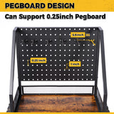 Fishing Rod Holders for Garage,Fishing Pole holders,Fishing Gear Storage up to 12 Rods with Hooks and Wheels SOYEEZE