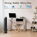 Vornado OZI42 42" Whole Room Tower Fan, Powerful Air Circulation, Space-Saving Design, Quiet Operation, 5 Speed Settings, 1-8 Hour Timer, 70-Degree Oscillation, Remote Control, Black