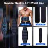 Gnisang FDA Cleared - MHD TENS Muscle Stimulator Electronic Abs Muscle Toner Ab Machine Trainer for Abdomen Easy Abs Muscle Stimulation and Activation, Home Gym Use Black1