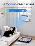 Midea 10,000 BTU U Shaped Smart Inverter Window Air Conditioner - Cools 450 Sq Ft, Ultra Quiet with Open Window Flexibility - Alexa/Google Assistant Compatible - 35% Energy Savings, Remote (Updated)