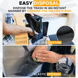 EcoNour Car Trash Bag (2 Pack) + Trunk Organizer for Car | Collapsible Caddy Trunk Organizers with Removable Dividers | Car Garbage Bag Hanging for Consoles & Headrests EcoNour