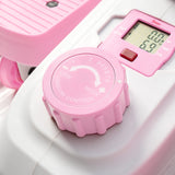 Sunny Health & Fitness Pink Fully Assembled Magnetic Under Desk Elliptical Peddler, Portable Foot & Leg Pedal Exerciser- P2030