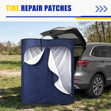 Wesnoy Instant Changing Tent for SUV Trunk, 2 Large Rooms Portable Stable Pop up Shower Privacy Shelter Outdoor Toilet Tent Dressing Room with Floor for Camping Beach Hiking, Include Carry Bag, Blue