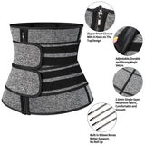 KIWI RATA Mens Workout Waist Trainer Corset Neoprene Sauna Sweat Trimmer Cincher Belt Extra Belly Compression Belts