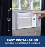 GE Window Air Conditioner Unit, 6,000 BTU for Small Rooms up to 250 sq ft. with Adjustable Fan, White