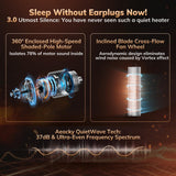 3rd-Gen Zero-Odor Space Heater with AI Thermostat, 1500W PTC Heaters for Indoor Use With Remote AEOCKY