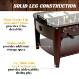 Barrington 42” Foosball Coffee Table, Durable & Stylish Contemporary Design with Tabletop Sports Soccer Balls, Perfect for Family Game Rooms