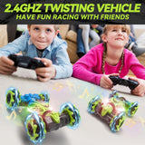 Dysaim Gesture RC Car Hand Controlled Stunt Car for 6-12 yr Boys Girls, 2.4GHz Remote Control Gesture Sensor Toy Drift Twist with Light Music for Kids Birthday Xmas Gift