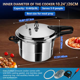 Hestroney pressure cooker 8 qt+, olla de presion,All Stovetops Induction Compatible Thickened Pressure Cooker with Spring ollas de presión para cocinar pressure cooker 8 qt